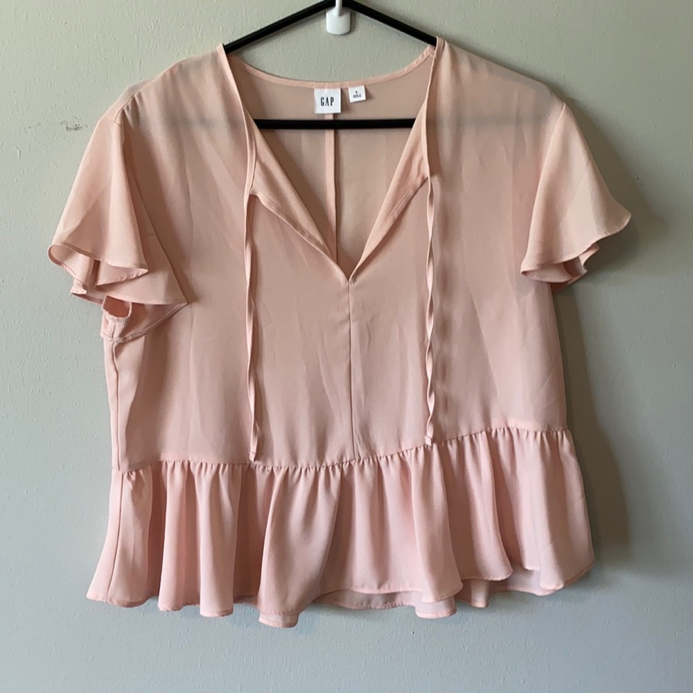 flowy short sleeve blouse